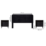 Recamara KS 3 Piezas Guelma - Negro