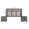 Recamara KS 3 Piezas Francia - Gris