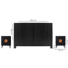 Recamara KS 3 Piezas Nordia - Negro