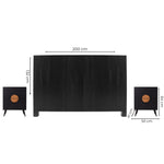 Recamara KS 3 Piezas Nordia - Negro