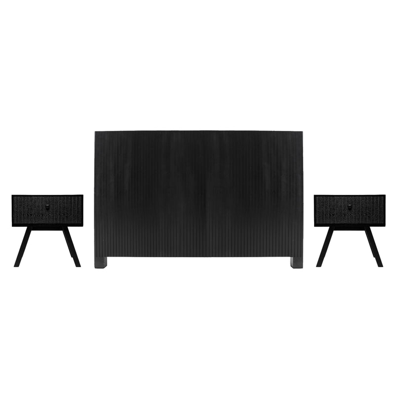 Recamara KS 3 Piezas Zenori - Negro