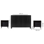 Recamara KS 3 Piezas Menori - Negro