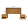 Recamara KS 3 Piezas Qatar - Natural