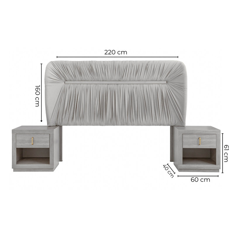 Recamara KS 3 Piezas Auma - Gris