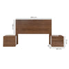 Recamara Valery King Size 3 Piezas - Tabaco