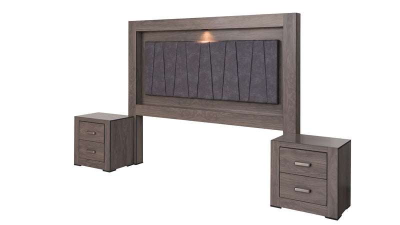Recamara KS 3 Piezas Vizela - Gris