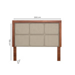 Cabecera KS Gizella - Nogal y Beige