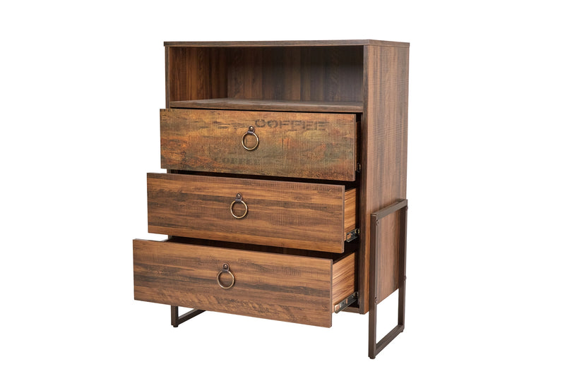 Comoda Cajonera Irina - Nogal Rustico