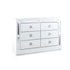 Comoda Cajonera Emilia - Blanco y 
Plata