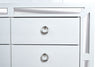 Comoda Cajonera Emilia - Blanco y 
Plata