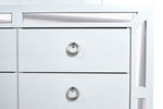 Comoda Cajonera Emilia - Blanco y 
Plata