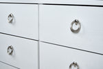 Comoda Cajonera Emilia - Blanco y 
Plata