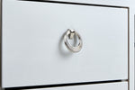 Comoda Cajonera Emilia - Blanco y 
Plata