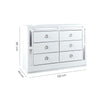 Comoda Cajonera Emilia - Blanco y 
Plata