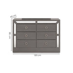 Comoda Cajonera Emilia - Gris