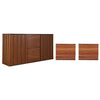 Set de Cajonera y 2 Buros Amelia - Parota