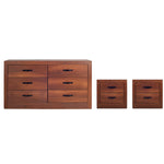 Set de Cajonera y 2 Buros Arlette - Parota