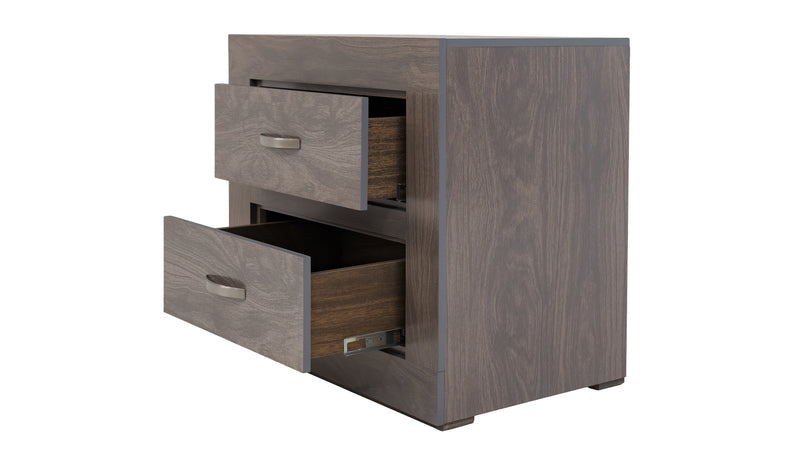 Set de Cajonera y 2 Buros Aurora - Gris