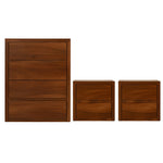 Set de Cajonera y 2 Buros Burella - Nogal