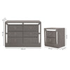 Set de Cajonera y 2 Buros Emilia - Gris