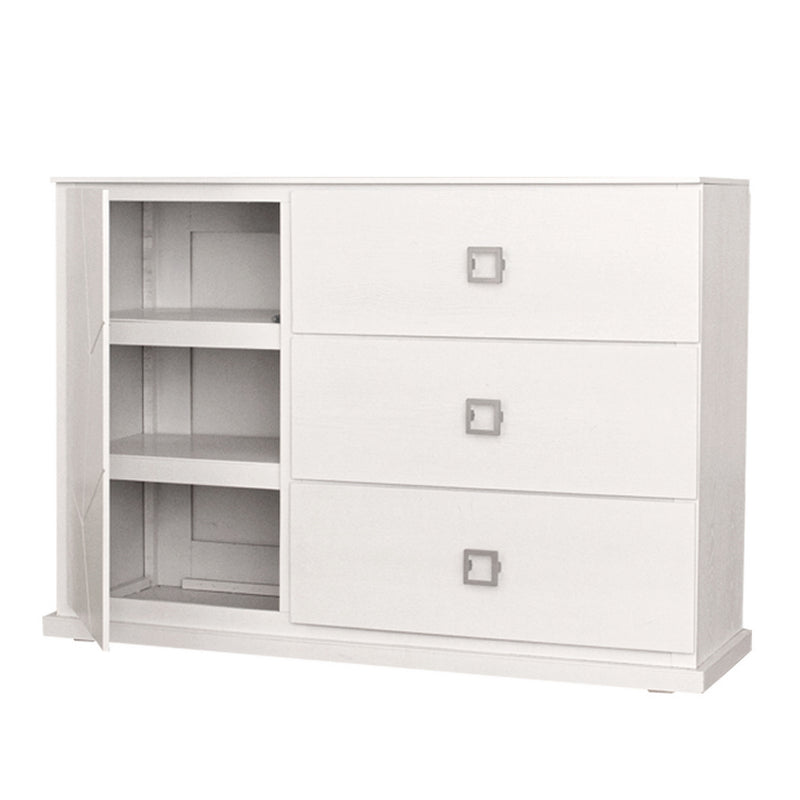 Set de Cajonera y 2 Buros Eloria - Blanco