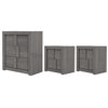 Set de Cajonera y 2 Buros Jazz - Gris