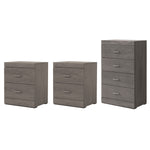 Set de Cajonera y 2 Buros Kirena - Gris