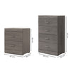 Set de Cajonera y 2 Buros Kirena - Gris