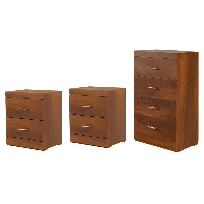 Set de Cajonera y 2 Buros Kirena - Parota