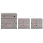 Set de Cajonera y 2 Buros Louis - Gris