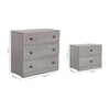 Set de Cajonera y 2 Buros Louis - Gris
