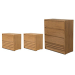 Set de Cajonera y 2 Buros Liora - Natural