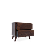 Set de Cajonera y 2 Buros Luxury - Nogal Oscuro