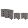 Set de Cajonera y 2 Buros Francia - Gris