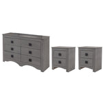 Set de Cajonera y 2 Buros Francia - Gris