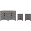 Set de Cajonera y 2 Buros Francia - Gris