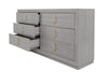 Set de Cajonera y 2 Buros Auma - Gris