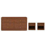 Set de Cajonera y 2 Buros Umira - Nogal