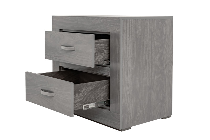 Set de Cajonera y 2 Buros Valentina - Gris