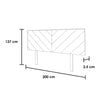 Cabecera King Size - Queen Size Espiga - Nogal