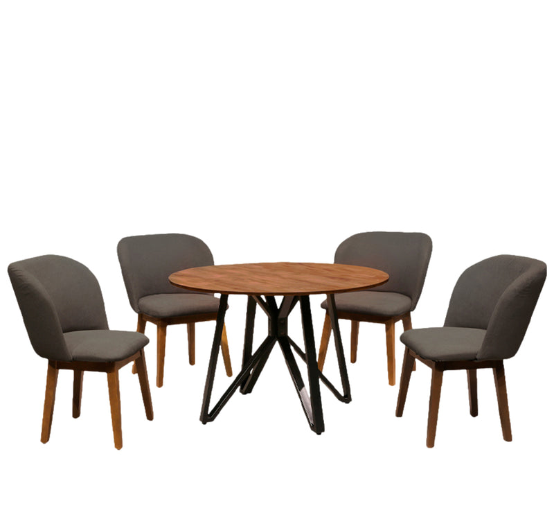 Comedor 4 sillas Arabia - Nogal