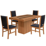 Comedor 4 Sillas Eleonora - Parota