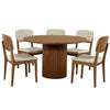Comedor 5 Sillas Caspio - Nogal