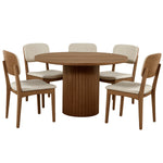 Comedor 5 Sillas Caspio - Nogal