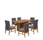 Comedor 6 Sillas Ambar - Nogal