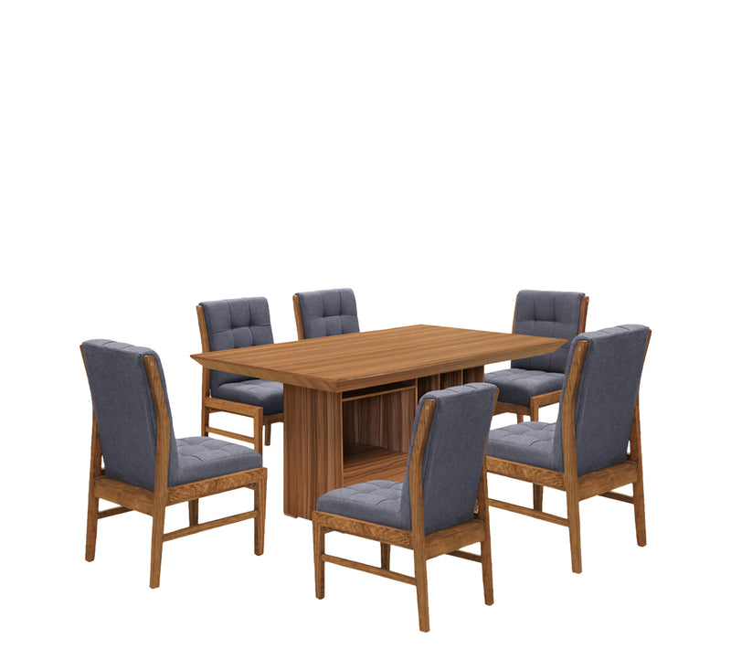 Comedor 6 Sillas Ambar - Nogal