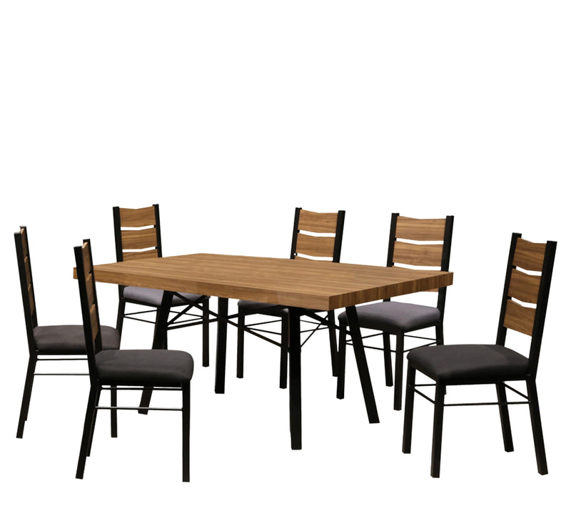 Comedor 6 Sillas Jared - Nogal