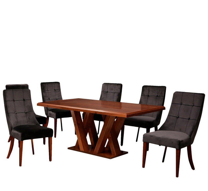 Comedor 6 Sillas Kenzie - Nogal