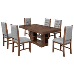 Comedor 6 Sillas Braga - Nogal