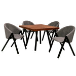 Comedor 4 Sillas Malena - Nogal